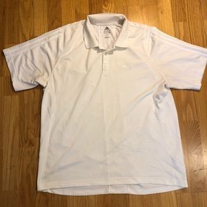 Adidas men shirt size L , color white